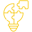 RPA Icon Library_RGB Yellow_144x144px_FNL_Solution-Puzzle-Solved Icon